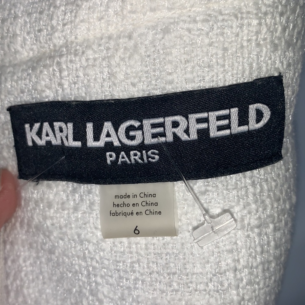 Karl Lagerfeld ivory tweed sheath dress - Picture 5 of 9
